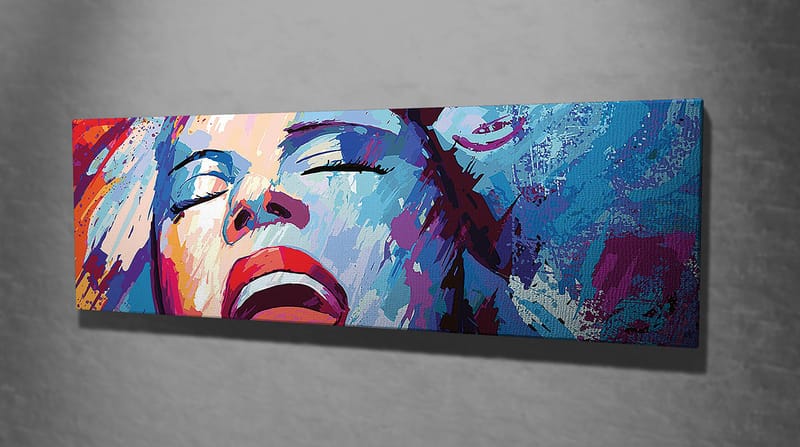 Dekorativ Canvasbilde 30x80 cm - Flerfarget - Interiør - Maleri & posters - Lerretsbilder