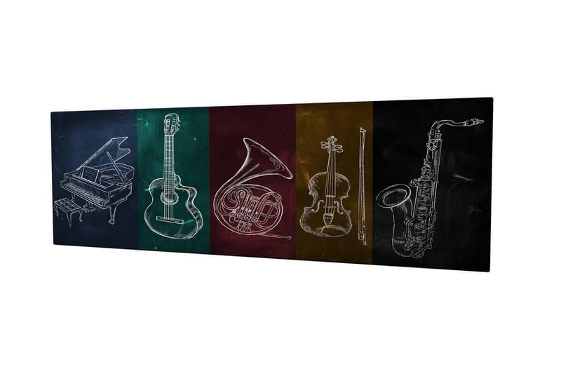 Dekorativ Canvasbilde 30x80 cm - Flerfarget - Interiør - Maleri & posters - Lerretsbilder