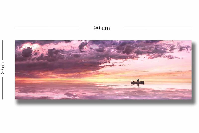 Dekorativ Canvasbilde 30x90 cm - Flerfarget - Interiør - Maleri & posters - Lerretsbilder