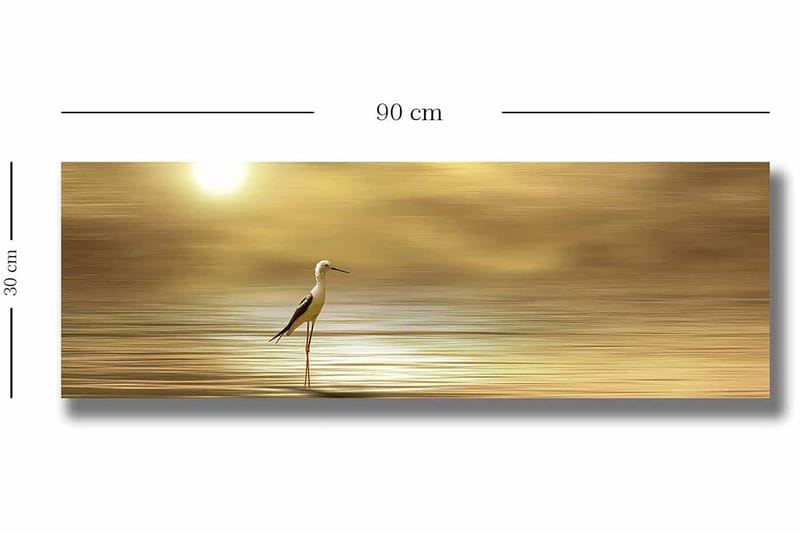 Dekorativ Canvasbilde 30x90 cm - Flerfarget - Interiør - Maleri & posters - Lerretsbilder