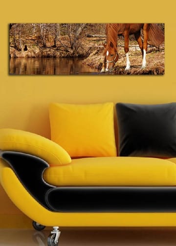 Dekorativ Canvasbilde 30x90 cm - Flerfarget - Interiør - Maleri & posters - Lerretsbilder