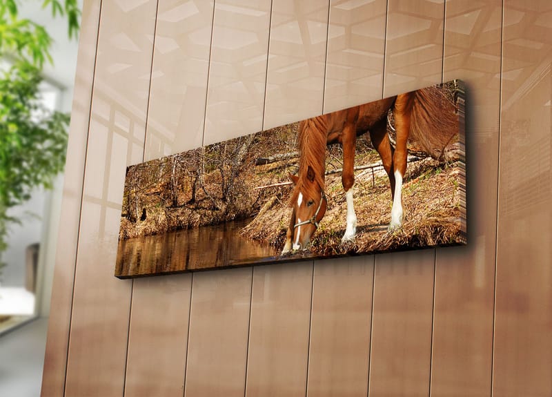 Dekorativ Canvasbilde 30x90 cm - Flerfarget - Interiør - Maleri & posters - Lerretsbilder