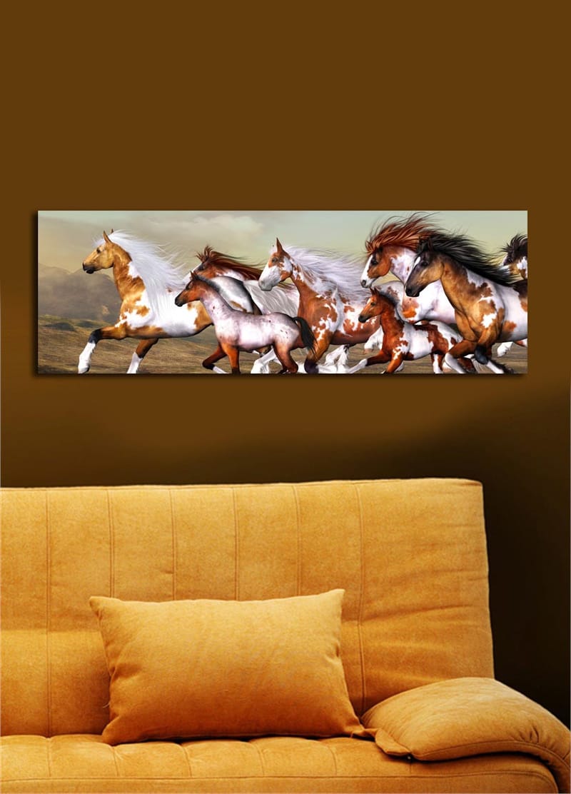 Dekorativ Canvasbilde 30x90 cm - Flerfarget - Interiør - Maleri & posters - Lerretsbilder