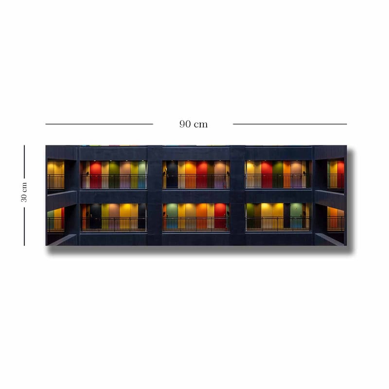 Dekorativ Canvasbilde 30x90 cm - Flerfarget - Interiør - Maleri & posters - Lerretsbilder