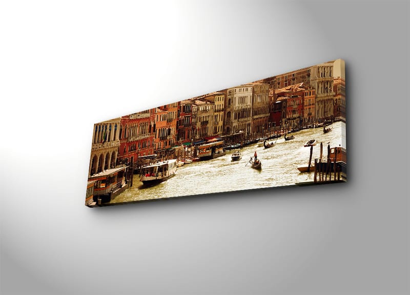 Dekorativ Canvasbilde 30x90 cm - Flerfarget - Interiør - Maleri & posters - Lerretsbilder