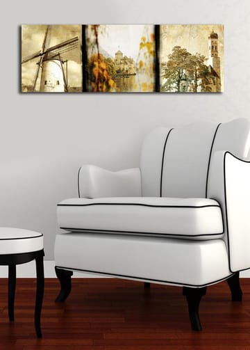 Dekorativ Canvasbilde 30x90 cm - Flerfarget - Interiør - Maleri & posters - Lerretsbilder