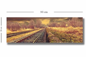 Dekorativ Canvasbilde 30x90 cm - Flerfarget - Interiør - Maleri & posters - Lerretsbilder
