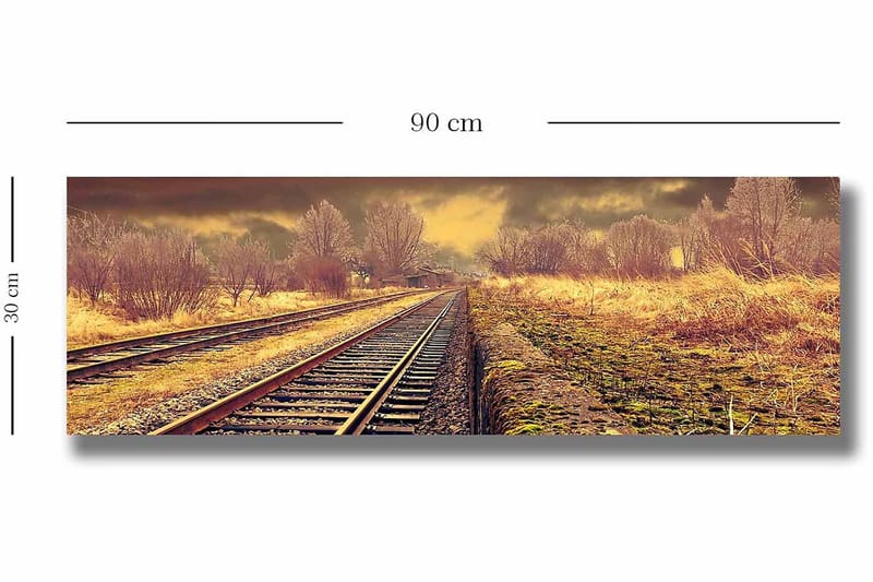 Dekorativ Canvasbilde 30x90 cm - Flerfarget - Interiør - Maleri & posters - Lerretsbilder