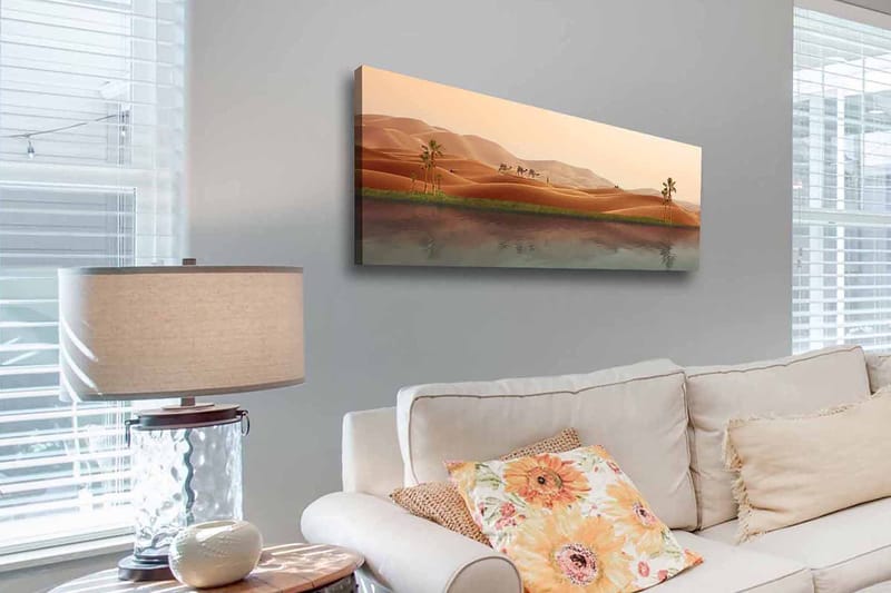 Dekorativ Canvasbilde 30x90 cm - Flerfarget - Interiør - Maleri & posters - Lerretsbilder