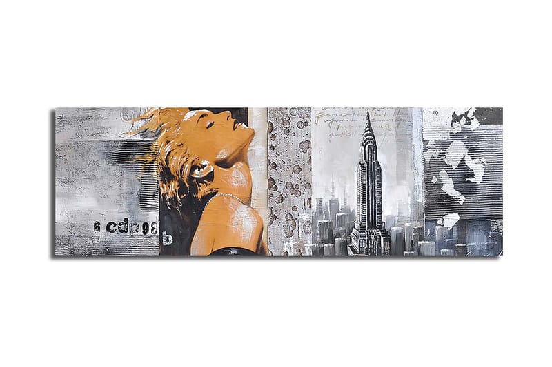 Dekorativ Canvasbilde 30x90 cm - Flerfarget - Interiør - Maleri & posters - Lerretsbilder