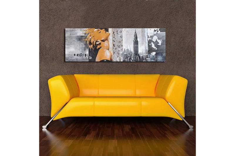 Dekorativ Canvasbilde 30x90 cm - Flerfarget - Interiør - Maleri & posters - Lerretsbilder