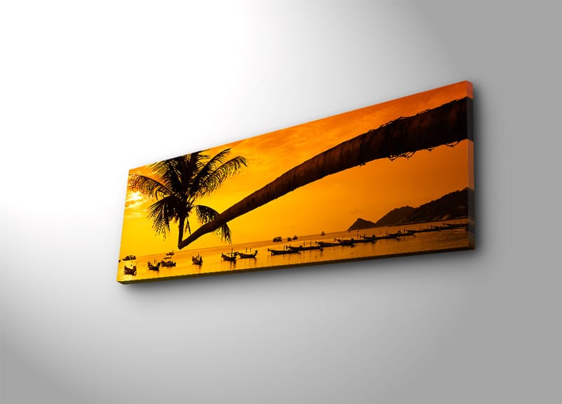 Dekorativ Canvasbilde 30x90 cm - Flerfarget - Interiør - Maleri & posters - Lerretsbilder