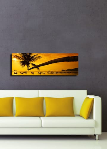 Dekorativ Canvasbilde 30x90 cm - Flerfarget - Interiør - Maleri & posters - Lerretsbilder