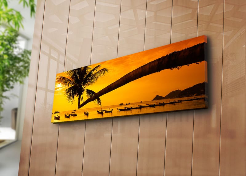 Dekorativ Canvasbilde 30x90 cm - Flerfarget - Interiør - Maleri & posters - Lerretsbilder
