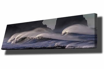 Dekorativ Canvasbilde 30x90 cm - Flerfarget - Interiør - Maleri & posters - Lerretsbilder