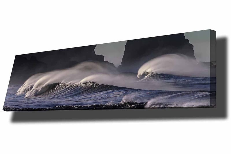 Dekorativ Canvasbilde 30x90 cm - Flerfarget - Interiør - Maleri & posters - Lerretsbilder