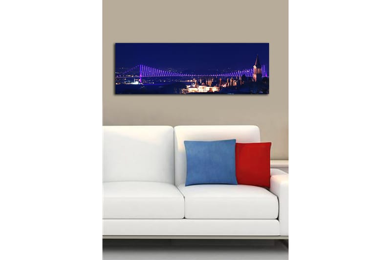 Dekorativ Canvasbilde 30x90 cm - Flerfarget - Interiør - Maleri & posters - Lerretsbilder