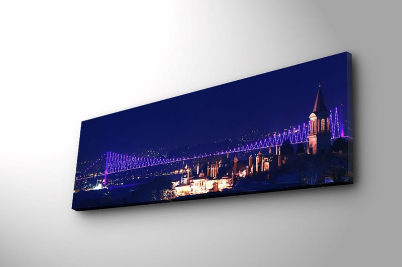 Dekorativ Canvasbilde 30x90 cm - Flerfarget - Interiør - Maleri & posters - Lerretsbilder