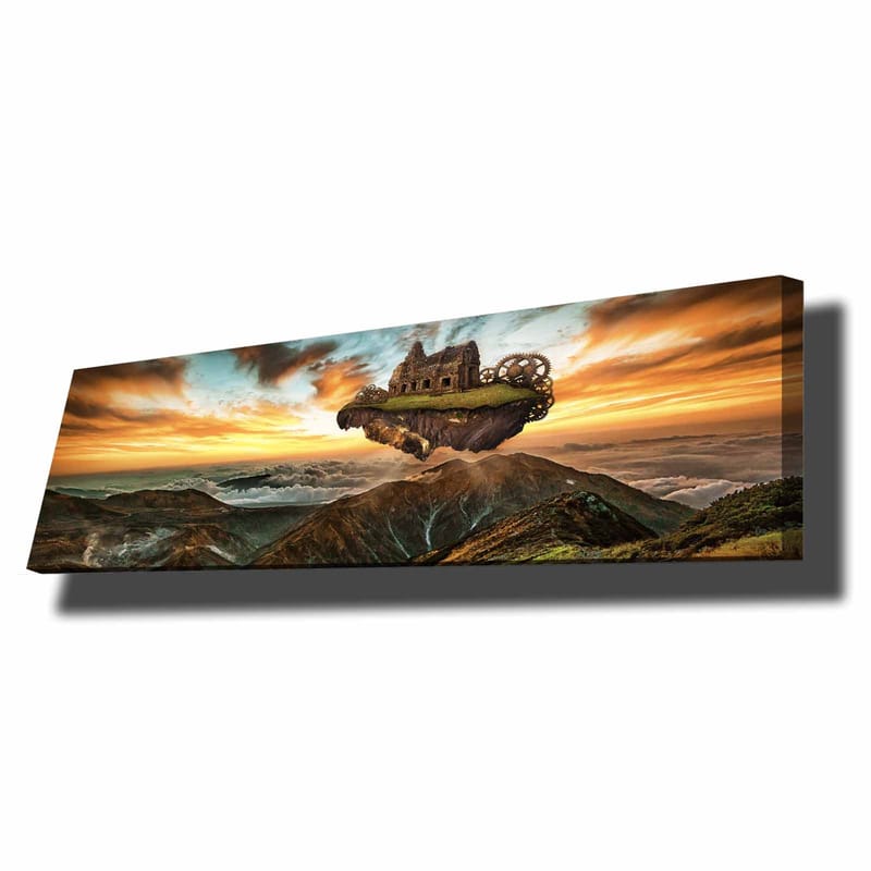 Dekorativ Canvasbilde 30x90 cm - Flerfarget - Interiør - Maleri & posters - Lerretsbilder