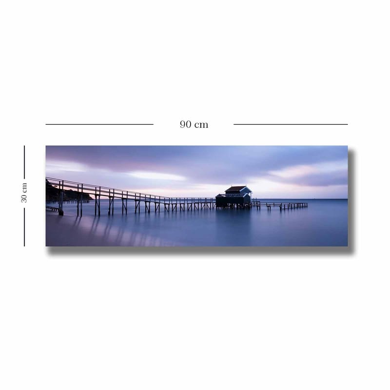 Dekorativ Canvasbilde 30x90 cm - Flerfarget - Interiør - Maleri & posters - Lerretsbilder