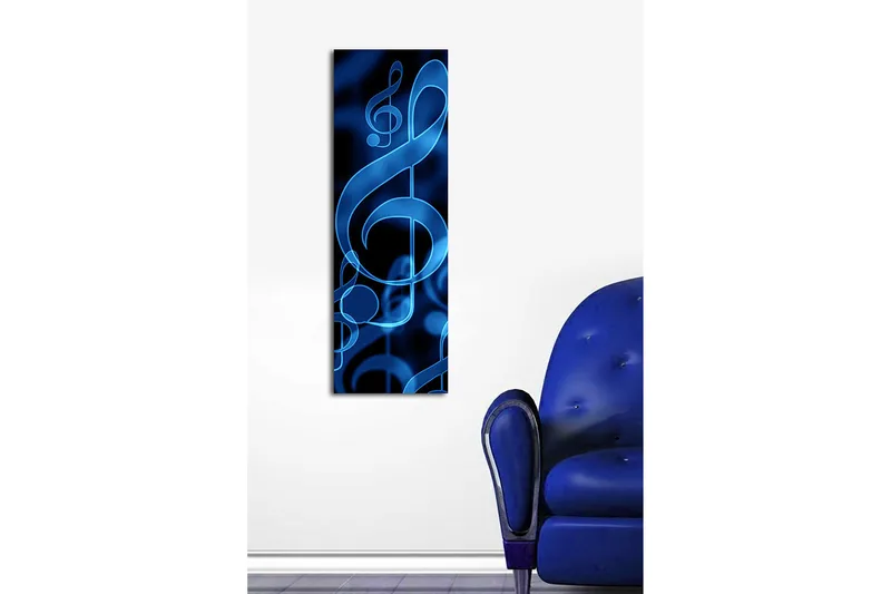 Dekorativ Canvasbilde 30x90 cm - Flerfarget - Interiør - Maleri & posters - Lerretsbilder