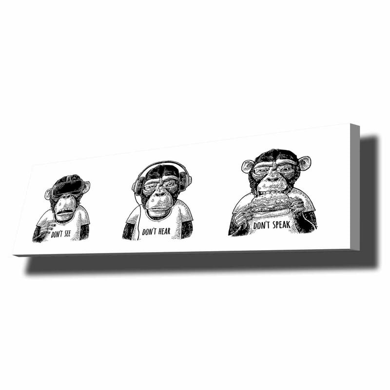 Dekorativ Canvasbilde 30x90 cm, Flerfarget