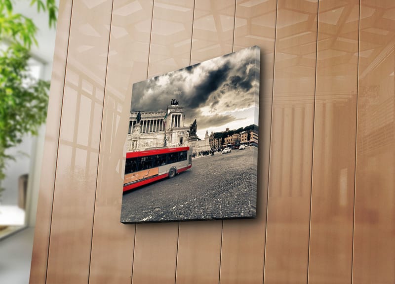 Dekorativ Canvasbilde 45x45 cm - Flerfarget - Interiør - Maleri & posters - Lerretsbilder