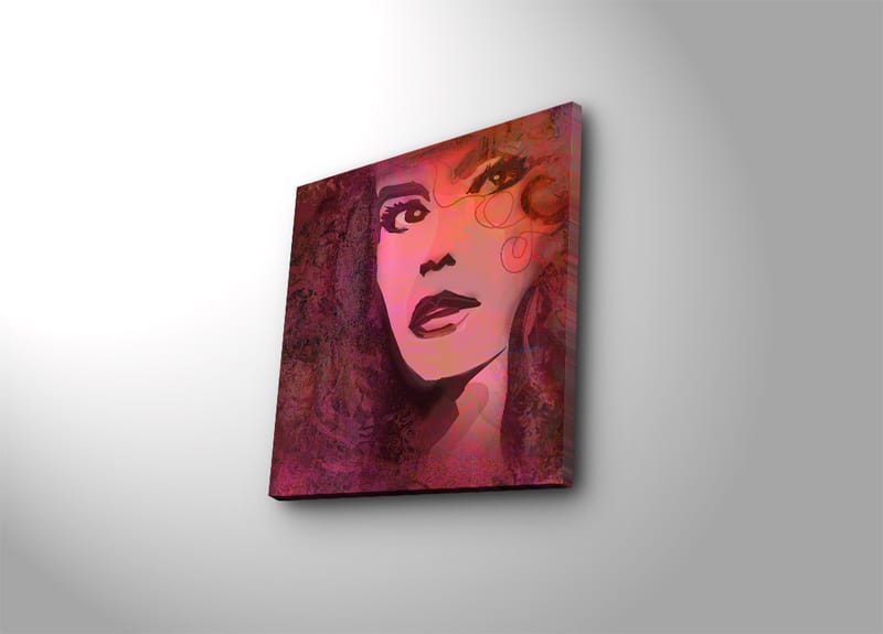 Dekorativ Canvasbilde 45x45 cm - Flerfarget - Interiør - Maleri & posters - Lerretsbilder