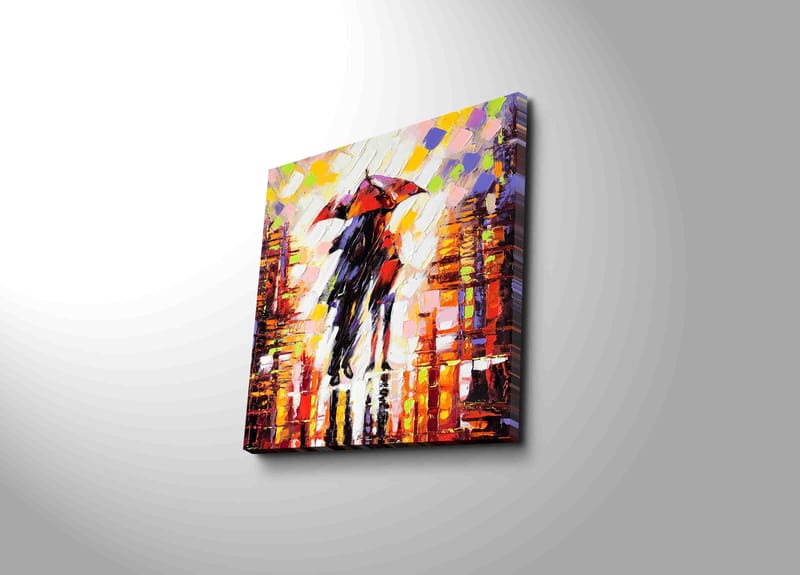 Dekorativ Canvasbilde 45x45 cm - Flerfarget - Interiør - Maleri & posters - Lerretsbilder