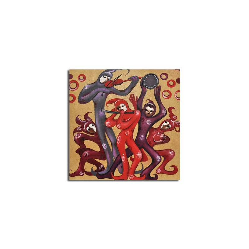 Dekorativ Canvasbilde 45x45 cm - Flerfarget - Interiør - Maleri & posters - Lerretsbilder