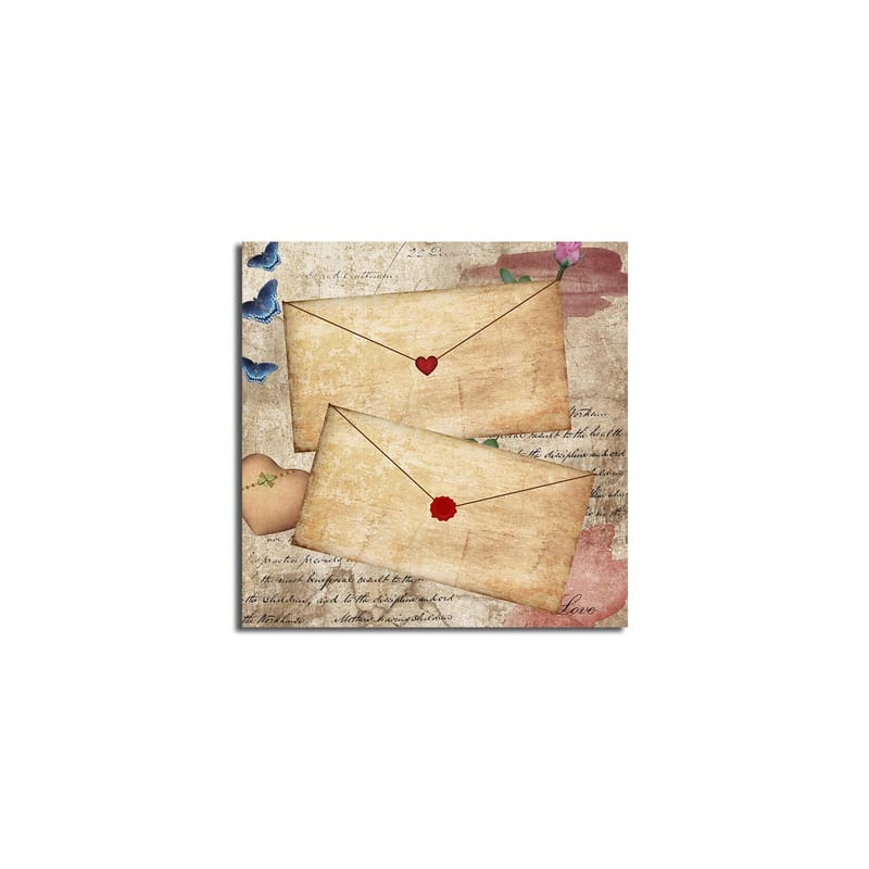 Dekorativ Canvasbilde 45x45 cm - Flerfarget - Interiør - Maleri & posters - Lerretsbilder