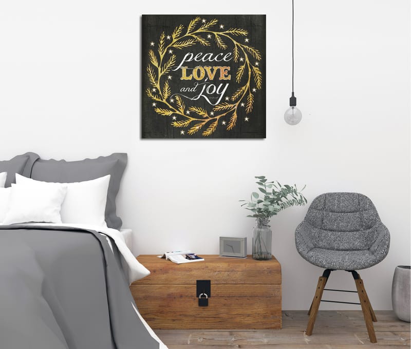 Dekorativ Canvasbilde 45x45 cm - Flerfarget - Interiør - Maleri & posters - Lerretsbilder
