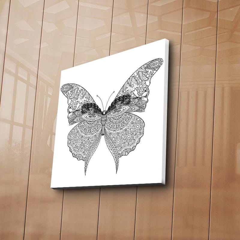 Dekorativ Canvasbilde 45x45 cm - Flerfarget - Interiør - Maleri & posters - Lerretsbilder