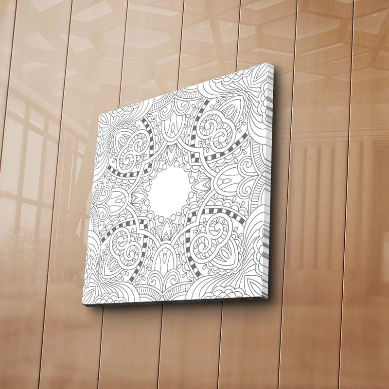Dekorativ Canvasbilde 45x45 cm - Flerfarget - Interiør - Maleri & posters - Lerretsbilder