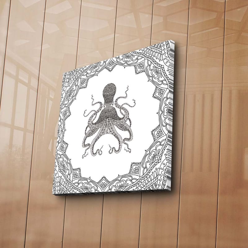Dekorativ Canvasbilde 45x45 cm - Flerfarget - Interiør - Maleri & posters - Lerretsbilder