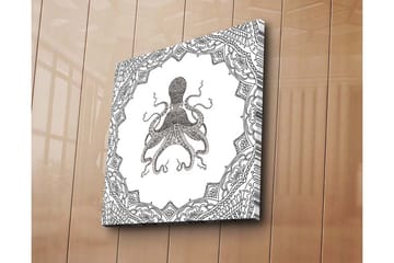 Dekorativ Canvasbilde 45x45 cm - Flerfarget - Interiør - Maleri & posters - Lerretsbilder