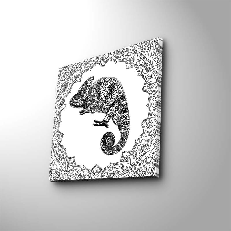 Dekorativ Canvasbilde 45x45 cm - Flerfarget - Interiør - Maleri & posters - Lerretsbilder