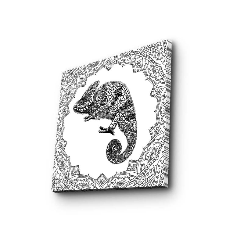 Dekorativ Canvasbilde 45x45 cm - Flerfarget - Interiør - Maleri & posters - Lerretsbilder