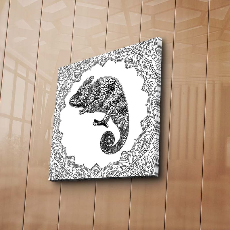 Dekorativ Canvasbilde 45x45 cm - Flerfarget - Interiør - Maleri & posters - Lerretsbilder