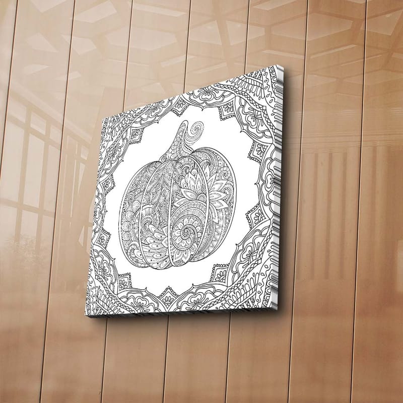 Dekorativ Canvasbilde 45x45 cm - Flerfarget - Interiør - Maleri & posters - Lerretsbilder