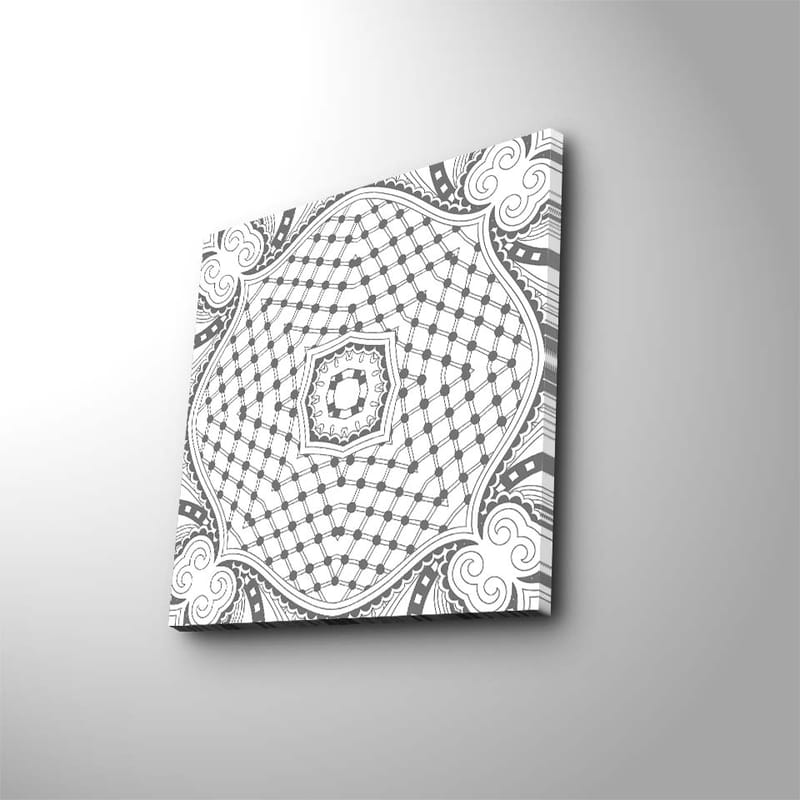 Dekorativ Canvasbilde 45x45 cm - Flerfarget - Interiør - Maleri & posters - Lerretsbilder