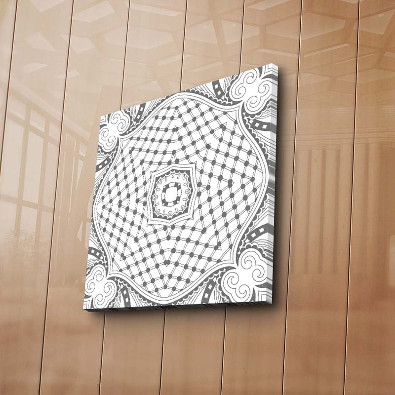 Dekorativ Canvasbilde 45x45 cm - Flerfarget - Interiør - Maleri & posters - Lerretsbilder