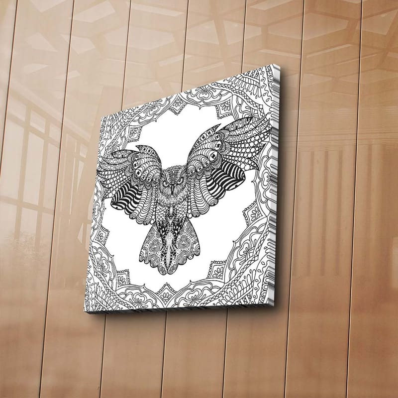 Dekorativ Canvasbilde 45x45 cm - Flerfarget - Interiør - Maleri & posters - Lerretsbilder