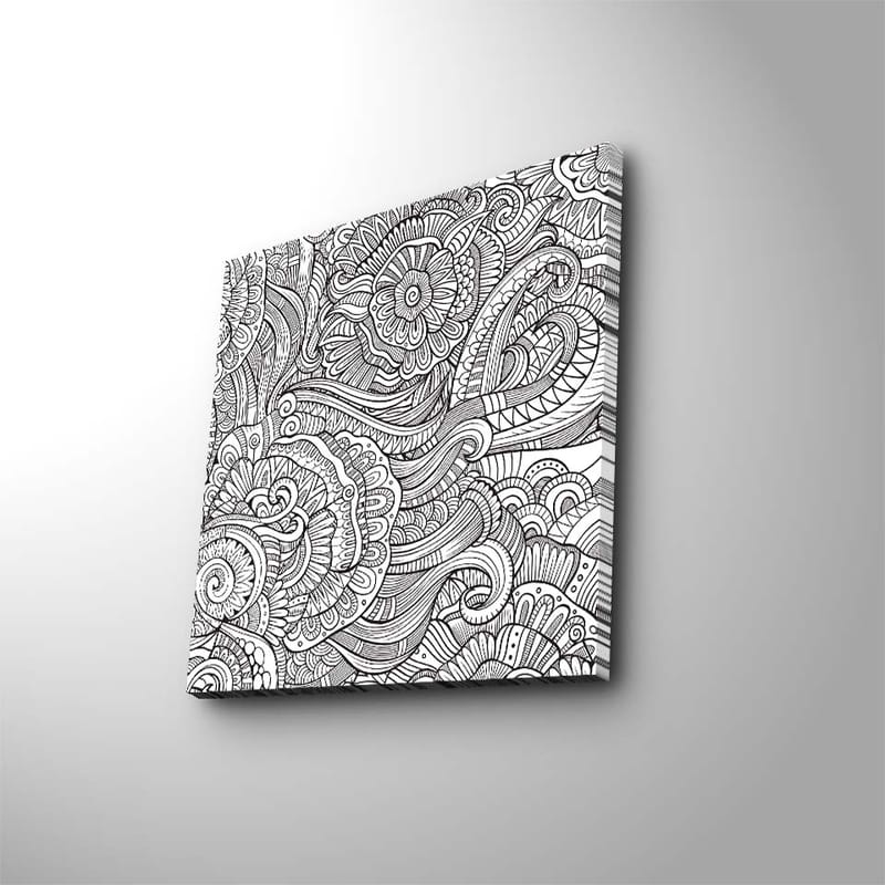 Dekorativ Canvasbilde 45x45 cm - Flerfarget - Interiør - Maleri & posters - Lerretsbilder