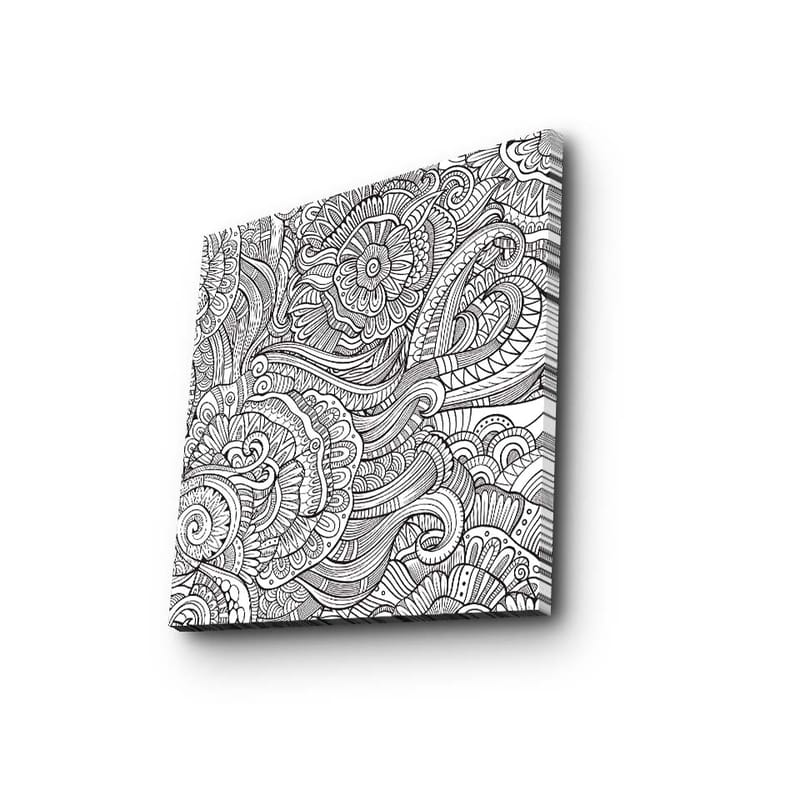 Dekorativ Canvasbilde 45x45 cm - Flerfarget - Interiør - Maleri & posters - Lerretsbilder