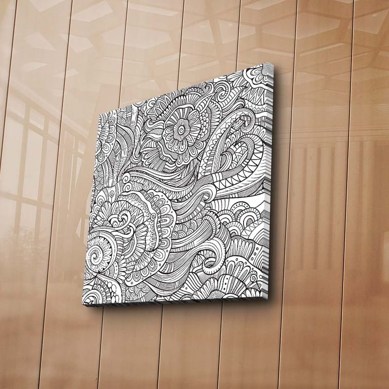 Dekorativ Canvasbilde 45x45 cm - Flerfarget - Interiør - Maleri & posters - Lerretsbilder