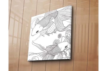 Dekorativ Canvasbilde 45x45 cm - Flerfarget - Interiør - Maleri & posters - Lerretsbilder