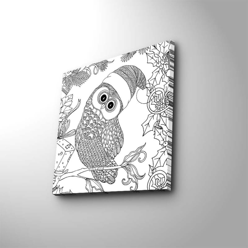 Dekorativ Canvasbilde 45x45 cm - Flerfarget - Interiør - Maleri & posters - Lerretsbilder