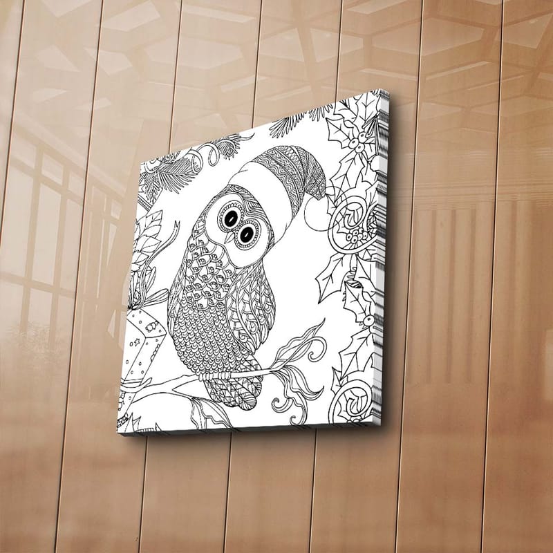 Dekorativ Canvasbilde 45x45 cm - Flerfarget - Interiør - Maleri & posters - Lerretsbilder