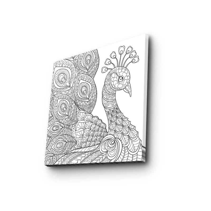 Dekorativ Canvasbilde 45x45 cm - Flerfarget - Interiør - Maleri & posters - Lerretsbilder